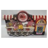Vtg Coca-cola Diner Plastic Wall Clock