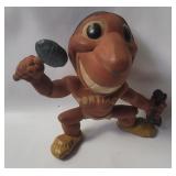 Vtg Mlb Indians Chief Wahoo Squeak Toy