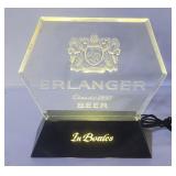 Vtg Erlanger Beer Lighted Plastic Sign