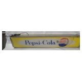 Vtg Pepsi-cola Lighted Overhead Sign