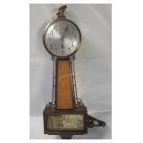 Vtg Sessions Wood Banjo Clock