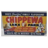Chippewa Lake Park Metal Sign