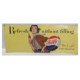 Vtg Pepsi Refresh Without Filling Sign