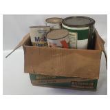 Assorted Vtg Full Oil Cans
