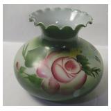 Vtg Hand Painted Floral Lamp Shade