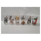 6 Pepsi Looney Tunes Glasses 1976