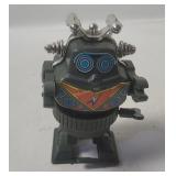 2 Vtg Plastic Wind-up Robots