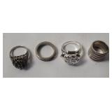 4 Sterling Silver Rings