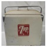 Vtg 7-up Metal Cooler, Progress Co.