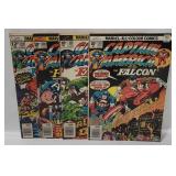Captain America 201, 203, 206 & 208 British