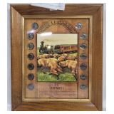 Framed The Way West  Buffalo Nickel Set