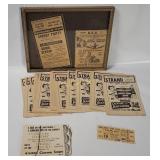 Vtg Movie Theater Advertising Ephemera