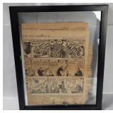 Framed 1941 Plain Dealer Comics Page