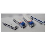 4 Diecast City Buses