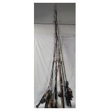 Assorted Fishing Rods & Reels