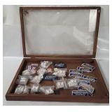 Case W/ Goodyear Pattches, Conrail Magnets Etc.