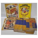 Vtg Circus Programs & Lee-tex Empty Toy Boxes