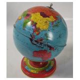 Vtg J Chein Tin Litho Globe