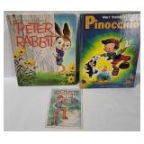 Vtg Kids Books - Pinocchio, Peter Rabbit