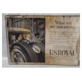 U S Royal Tires Advertising Sign