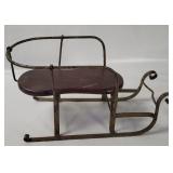 Vtg Miniature Decorative Sleigh, 15' Length