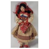 Vtg Hungarian Folk Doll