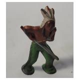 Vtg Lead Indian Figure