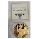 American Mint High Relief Liberty Coin Copy