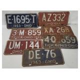 1960's Ohio License Plates