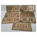 1980 Ohio License Plates