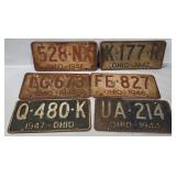 1940's Ohio License Plates