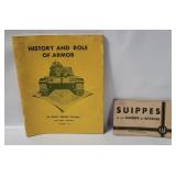 Vtg Postcard Booklet & U S Army Armor Book