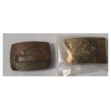 2 Vtg Boy Scouts Belt Buckles