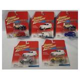 5 Johnny Lightning Woody & Panel Diecasts