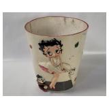 Betty Boop Ceramic Planter, Has Cracks