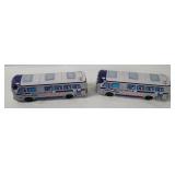 2 Tin Litho Greyhound Friction Buses Japan