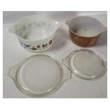 2 Vtg Pyrex Cinderella Mixing Bowls