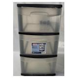 Sterilite 3-drawer Plastic Cart