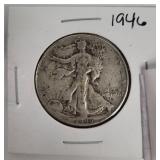 1946 Walking Liberty Silver Half Dollar