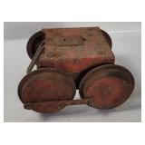 Vtg Steel Train Wheels For Ride On Toy