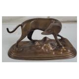 Bronze Hound Dog Statue