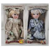 Pair of Keepsake Memories Porcelain Dolls
