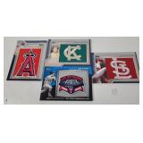 4 Topps Baseball Comm. Patch Cards