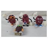 1980's California Raisins Wind U Toys & Keyring