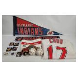 Cleveland Indians Fan Lot - Signs, Pins & More