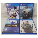 4 PS4 Games - God Of War, Witcher, Etc