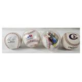 4 Collector Baseballs - Nolan Ryan, Etc