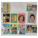 (10) 1950's-60's Baseball Cards