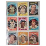 (9) 1959 Topps Baseball Cards