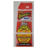 Sealed Topps Baseball 1991 Rack Pack